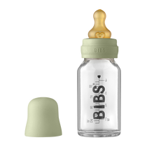 Load image into Gallery viewer, Bibs Baby Glass Bottle Set 110ml Sage
