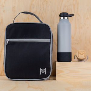 MontiiCo Large Insulated Lunch Bag - Coal