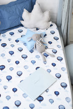 Load image into Gallery viewer, Cloud Chaser l Fitted Cot Sheet - Snuggle Hunny Kids - Green Lily 
