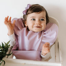 Load image into Gallery viewer, Lavender l Snuggle Bib Waterproof - Snuggle Hunny Kids - Green Lily 
