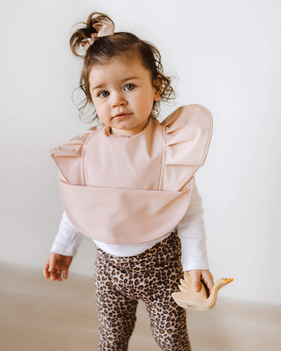 Nude l Snuggle Bib Waterproof - Snuggle Hunny Kids - Green Lily 