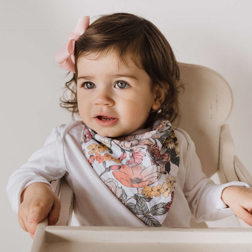Australiana l Dribble Bandana Bib l Snuggle Hunny Kids - Green Lily 