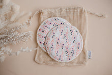 Load image into Gallery viewer, Re-usable Breast Pads - SUMMER BLOSSOM - My Little Gumnut
