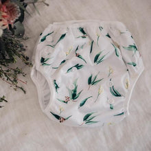 Load image into Gallery viewer, My Little Gumnut - GUMNUT - swimming nappy (18-36months) - Green Lily 
