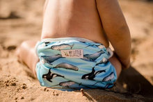 Load image into Gallery viewer, My Little Gumnut - WHALES - swimming nappy (3-18months)
