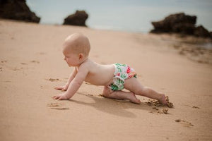 My Little Gumnut - TROPICAL OASIS - swimming nappy (3-18months)