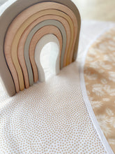 Load image into Gallery viewer, PLAY MAT - GOLDEN PALM + GOLDEN SPECKLE  - The Bebe Hive
