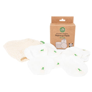 Reusable Bamboo Make-up Pads - Pack of 10 with wash bag - Activated Eco