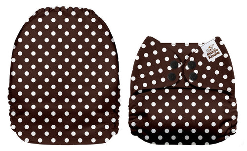Mama Koala -  Brown Polka - Green Lily 
