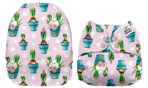 Mama Koala -  bunny pott - Green Lily 