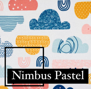 Name Tags for Cloth Nappies - NIMBUS PASTEL