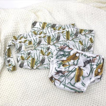 Load image into Gallery viewer, My Little Gumnut - BANKSIA - swimming nappy (18-36months) - Green Lily 
