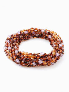 Lion + Lamb the Label AMBER NECKLACE - AMETHYST