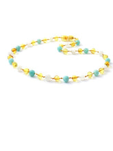 Load image into Gallery viewer, Lion + Lamb the Label AMBER NECKLACE - MOON
