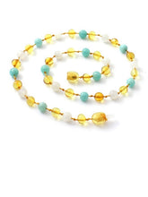 Load image into Gallery viewer, Lion + Lamb the Label AMBER NECKLACE - MOON
