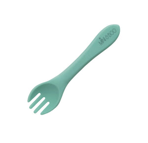 Mini & Boo - Silicone Fork - Green Lily 