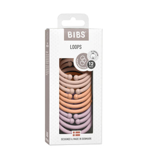 BIBS Loops (12 Pcs) - Blush / Peach / Dusky Lilac