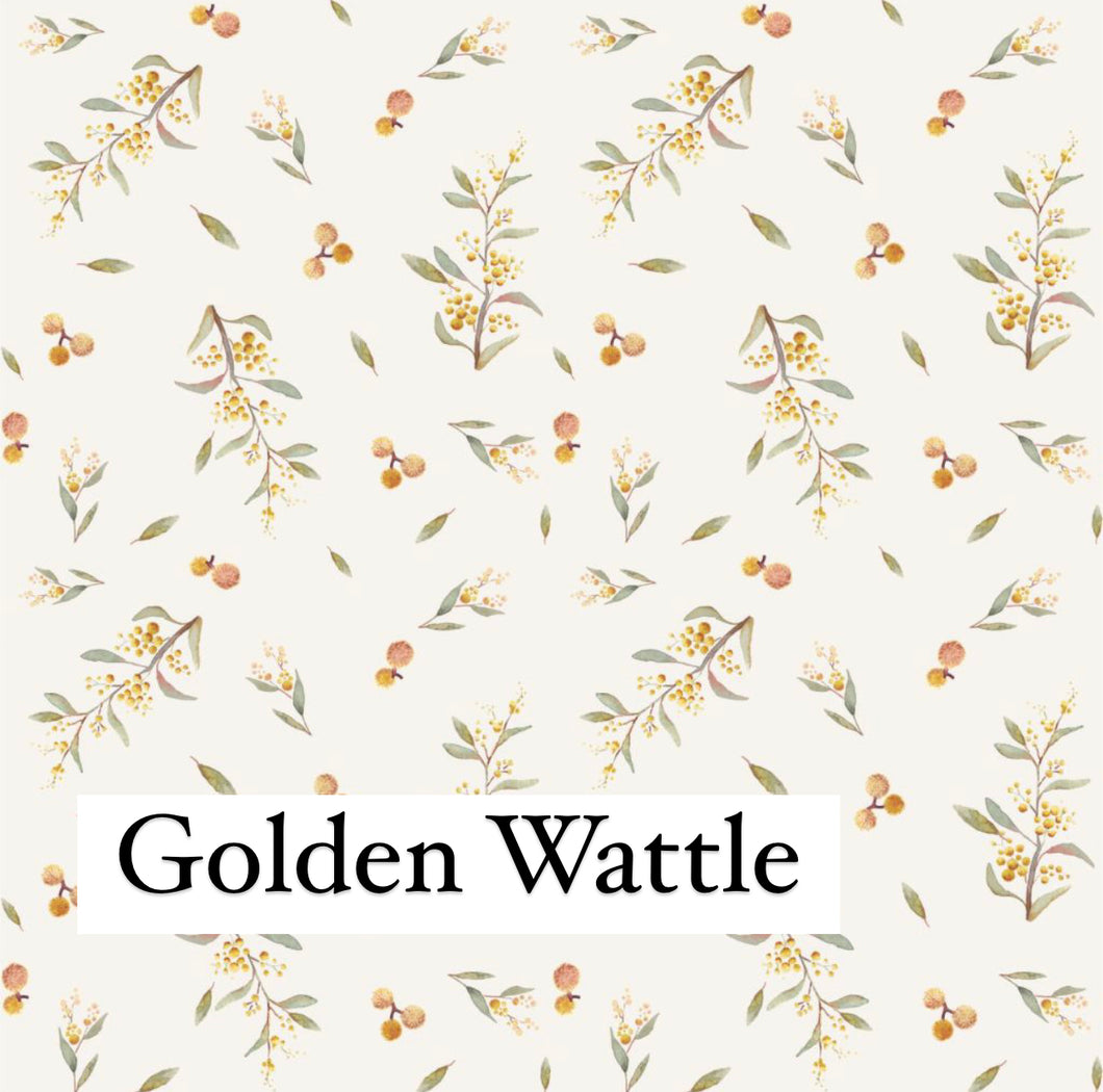 Name Tags for Cloth Nappies - GOLDEN WATTLE