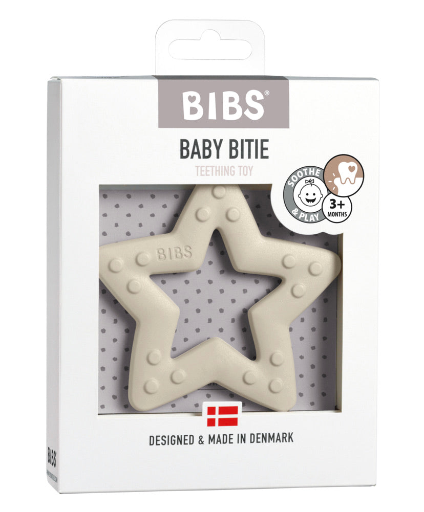 BIBS Baby Bite Teething Toy - Star Ivory
