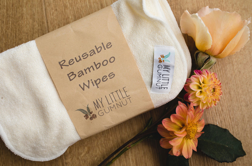 Re-usable Bamboo Wipes (pack of 5) - My Little Gumnut