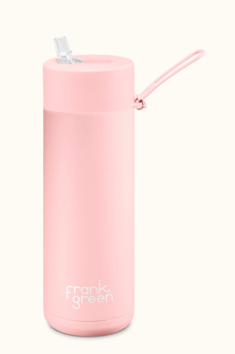 Frank Green - Stainless Streel Reusable Water Bottle with straw Lid - 20oz / 595ml