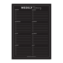 Load image into Gallery viewer, OLB l Magnet | Weekly Cleaning Planner - Black (A3)
