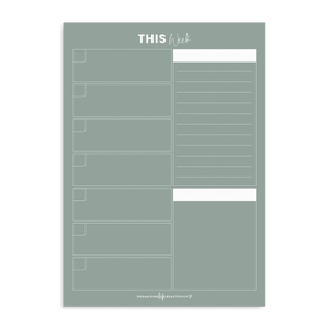 Magnet | Reusable Weekly Planner A3 - Sage