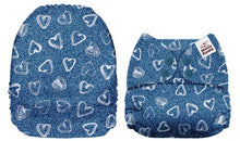 Load image into Gallery viewer, PREORDER - MAMA KOALA - Denim Hearts (Due April 2021) - Green Lily 
