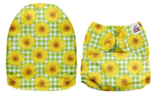 Load image into Gallery viewer, PREORDER - Mama Koala - Sunflower Check MINKY (Due April 2021) - Green Lily 
