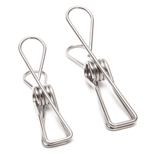 Load image into Gallery viewer, Twin Pack Stainless Steel Infinity Clothes Pegs 40 Regular &amp; 10 Large - Green Lily 
